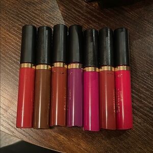 Tarte Lip Paint Lot of 7 shades red/pinks/nude/berry